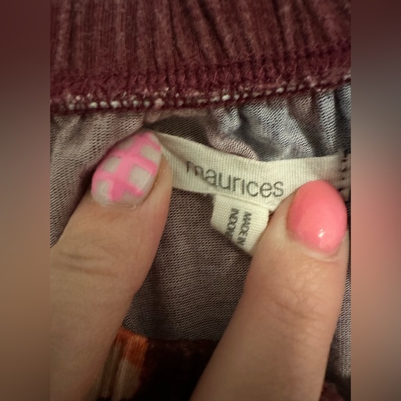 Maurice’s Burgundy Flowered Dress - Picture 3 of 8